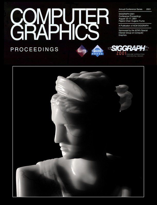 Cover of the SIGGRAPH 2001 Computer Graphics Proceedings, showing a rendered marble bust.